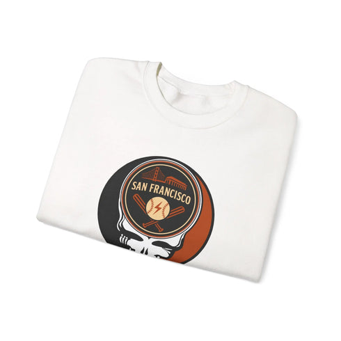Grateful Dead - San Francisco Giants Grateful Dead Stealie Crewneck Sweatshirt - MLB - StealieShop